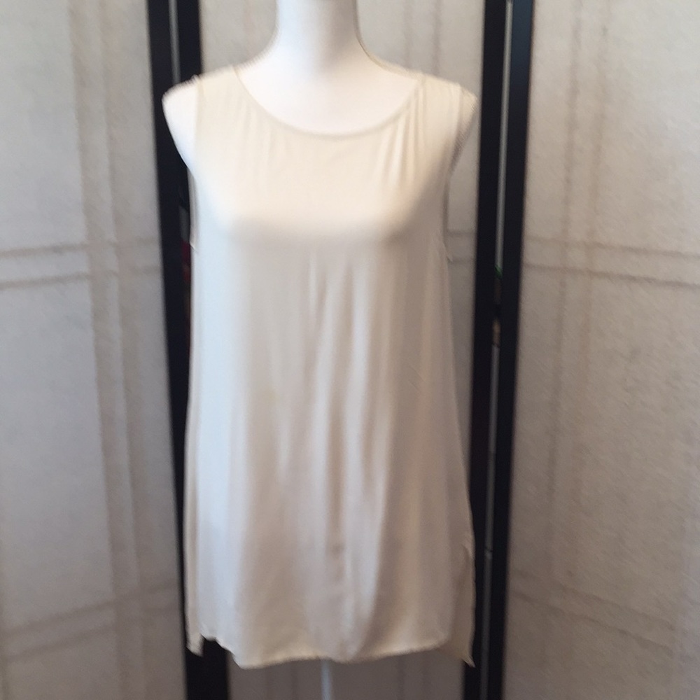 Eileen Fisher Silk Tunic Tank Top Blouse Size S